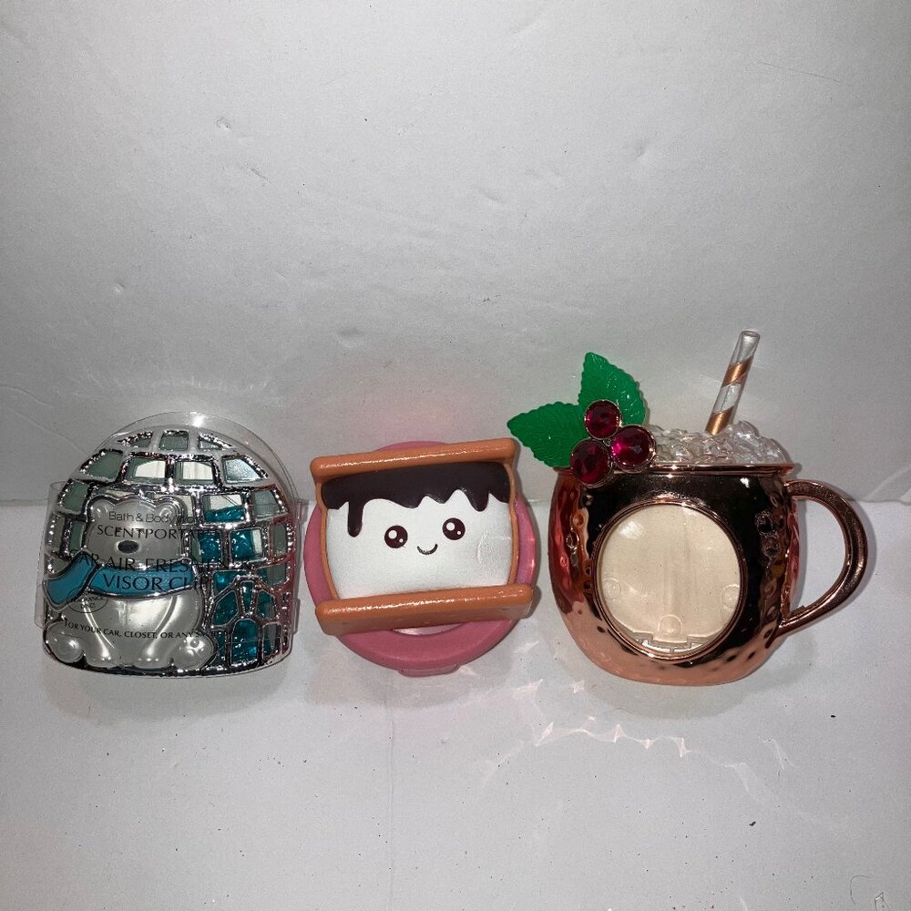Bath & Body Works Christmas Scentportable Holders Set of Three NEW